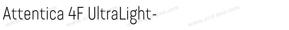 Attentica 4F UltraLight字体转换